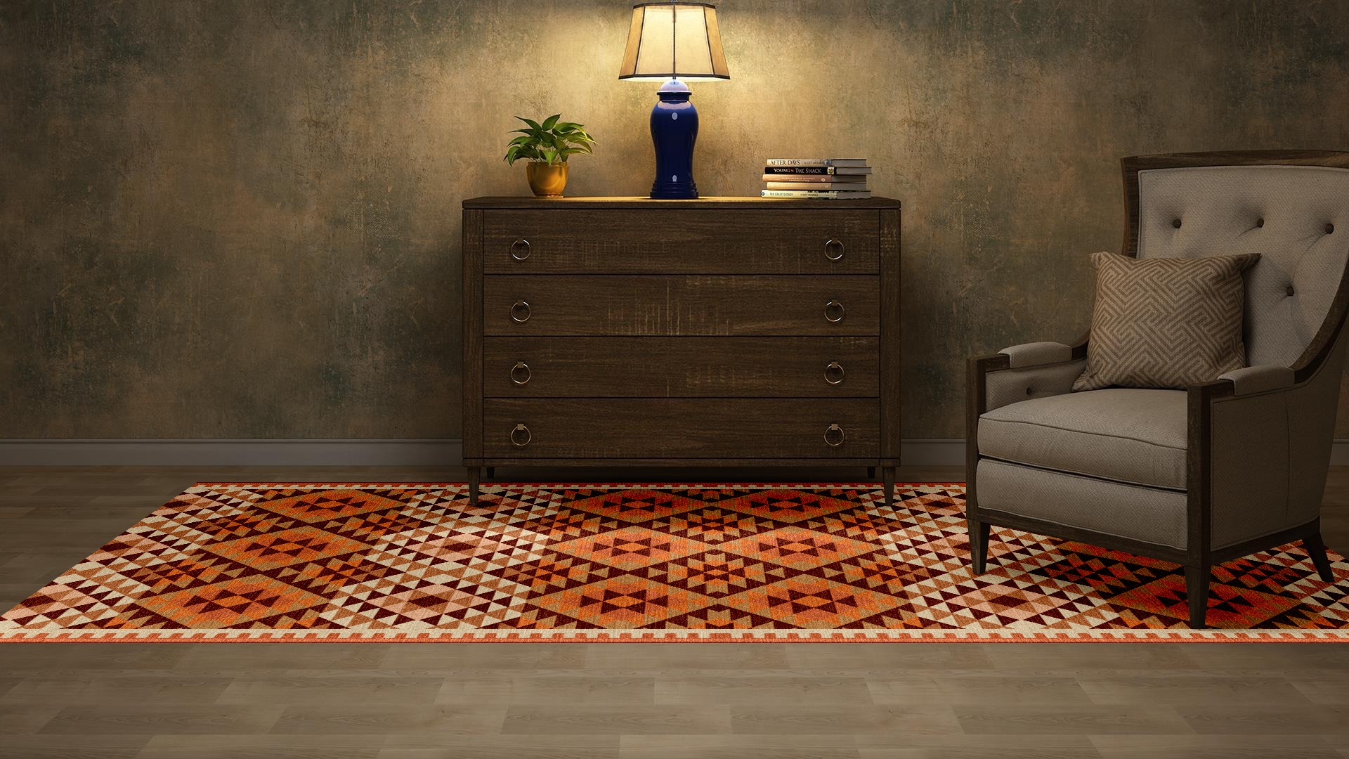 Premium Flatweave Rug - Code: TRK-FW-F1001