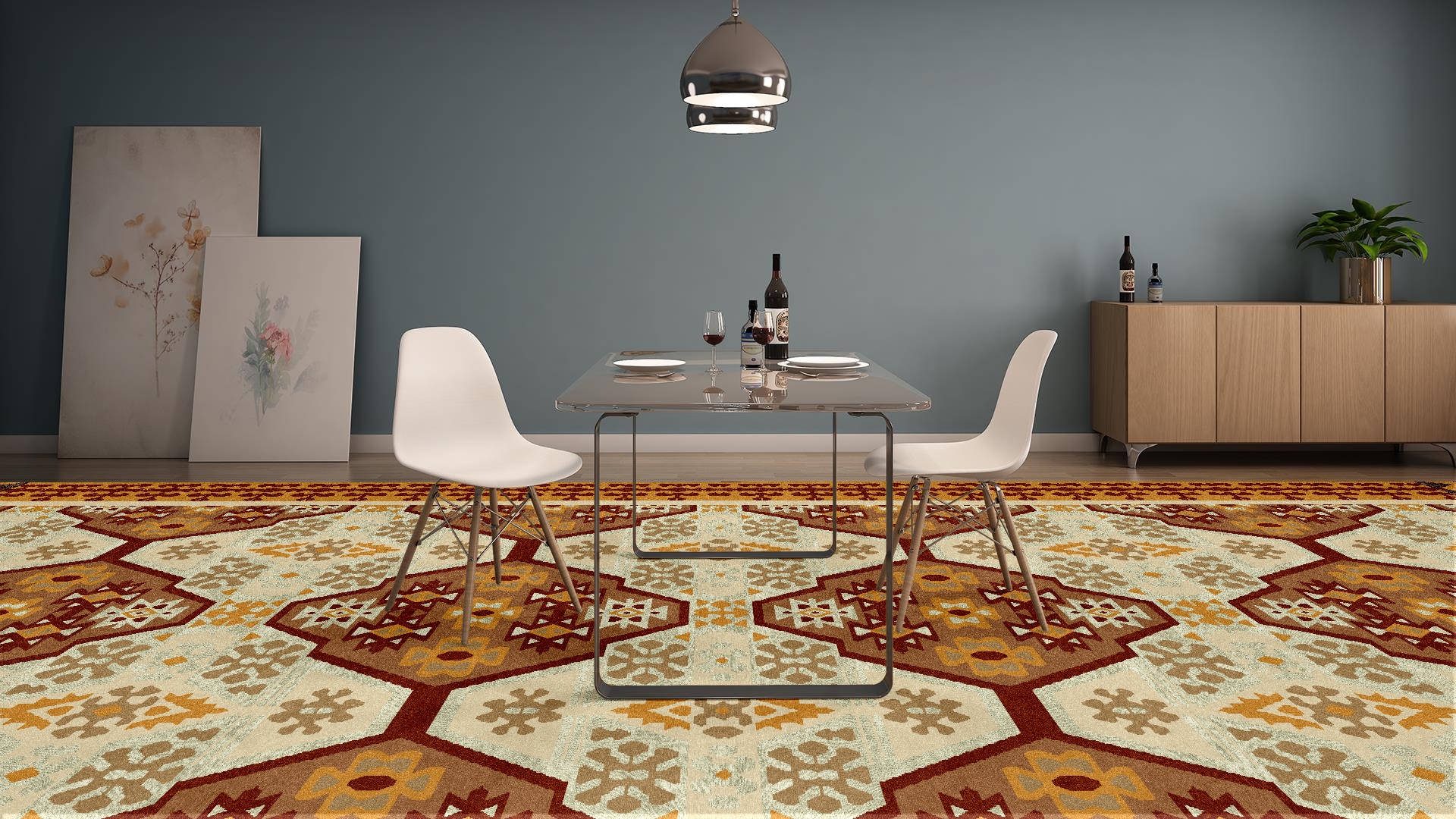 Premium Flatweave Rug - Code: TRK-FW-F1003