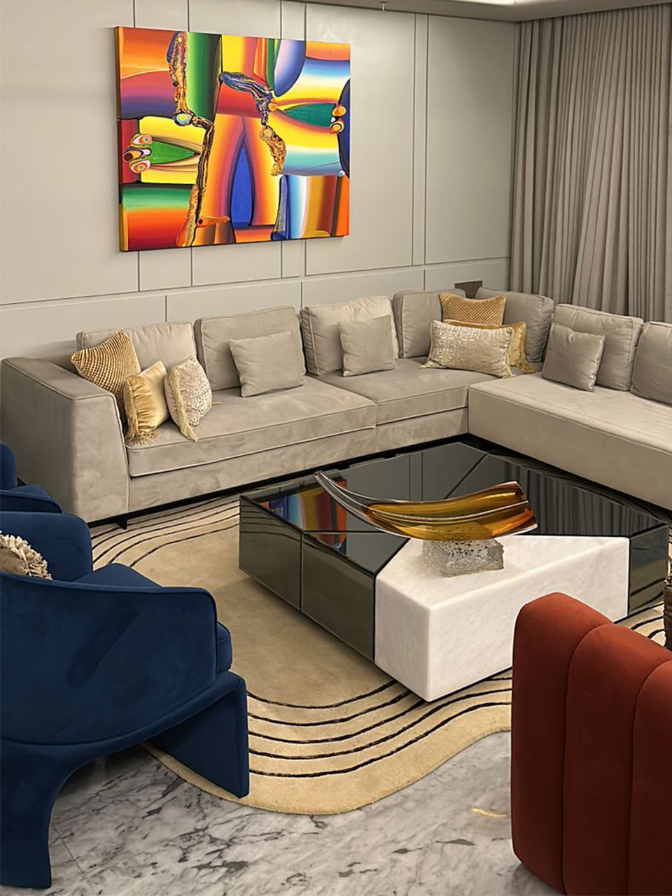 Soft Hand Tufted Wool Rug - Code: TRK-HT-1013