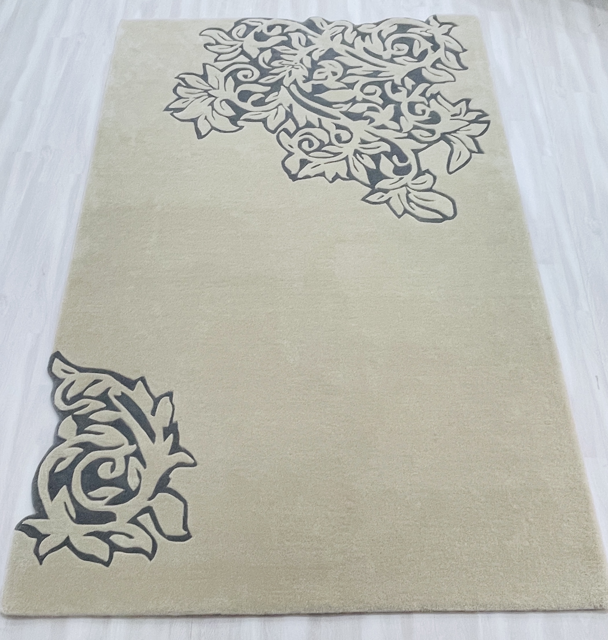 Soft Hand Tufted Wool Rug - Code: TRK-HT-1037